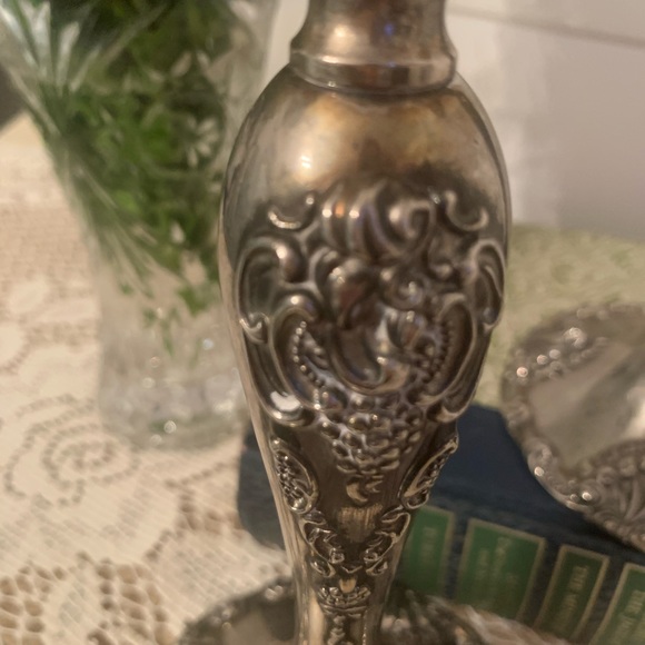 Pair godinger silver candleholders. These are heavy - Picture 3 of 4